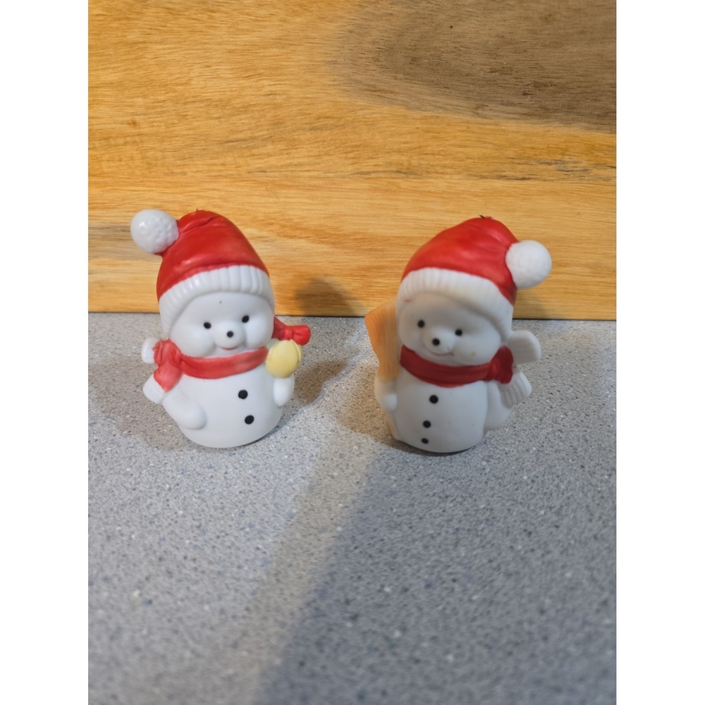 Vintage Snowman Christmas Table Decor, Vintage